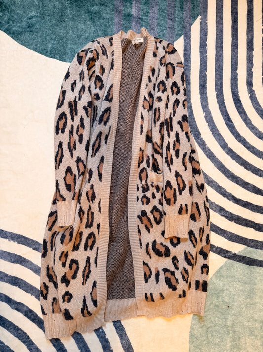 Leopard Print Cardigan