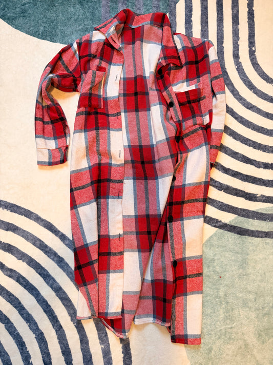 Pre-Owned Plaid Cardigan